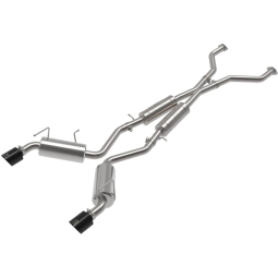 aFe Takeda Cat-Back Exhaust System w/ Black Tips (2.5", 304SS), '09-'20 370Z