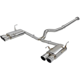 aFe Takeda Cat-Back Exhaust System w/ Polished Tips (3", 304SS), '15-'21 STi & '15-'21 WRX