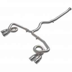 aFe Takeda Cat-Back Exhaust System w/ Polished Tips (3" > 2.5", 304SS), '22-'26 WRX