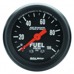 AutoMeter Z Series Fuel Pressure Gauge (Mechanical, 0-100 PSI, 2 1/16")