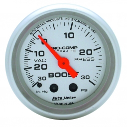 AutoMeter Ultra-Lite Series Boost Gauge (-30 - 30 PSI)