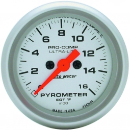 AutoMeter Ultra-Lite Series Exhaust Gas Temperature (EGT) Gauge (52mm, 0-1600 F)