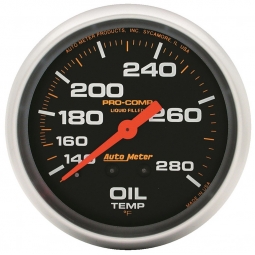 AutoMeter Pro-Comp Oil Temp Gauge