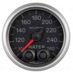 AutoMeter Elite Series Water Temp Gauge (2 1/16in, 100-260F)