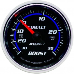AutoMeter Cobalt Series Boost Gauge (52mm, 30 In. Hg - 30 PSI)