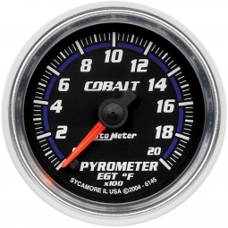 AutoMeter Cobalt Series Exhaust Gas Temperature (EGT) Gauge (52mm, 0-2000 F)
