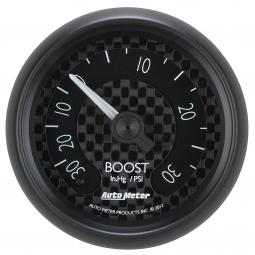 AutoMeter GT Series Boost Gauge (2 1/16in, -30-30 PSI)