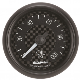 AutoMeter GT Series Oil Pressure Gauge (2 1/16in, 0-100 PSI)