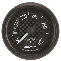 AutoMeter GT Series Water Temp. Gauge (2 1/16in, 140-280F)