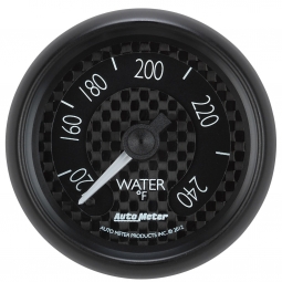 AutoMeter GT Series Water Temp. Gauge (2 1/16in, 120-240F)