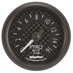 AutoMeter GT Series Electric EGT Gauge (2 1/16in, 0-1600F)