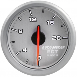 AutoMeter AIRDRIVE Exhaust Gas Temperature (EGT) Gauge (52mm, 0-2000 F, Silver)