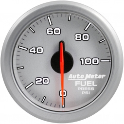 AutoMeter AIRDRIVE Fuel Pressure Gauge (52mm, 0-100 PSI, Silver)