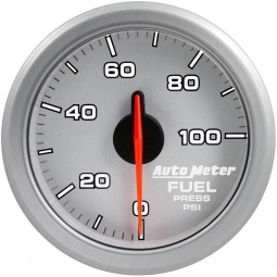 AutoMeter AirDrive Fuel Pressure Gauge (52mm, 0-100 PSI, Silver)