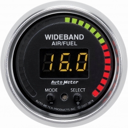 AutoMeter GS Series Wideband AFR Gauge, w/ Sensor (2 1/16in, 10:1-20:1)