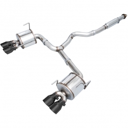 AWE Touring Edition Cat-Back Exhaust System w/ Diamond Black Tips, '22-'26 WRX