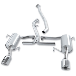 Borla S-Type Cat-Back Exhaust System w/ Dual SS Tips, '08-'11 Impreza 2.5i Sedan