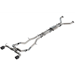Borla ATAK Cat-Back Exhaust System w/ 4.5in Carbon Fiber Black Anodized Tips, '23-'25 Nissan Z