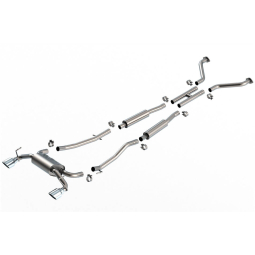 Borla S-Type Cat-Back Exhaust System w/ Chrome Tips, 2003-2008 350Z