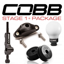 COBB Stage 1+ Drivetrain Package (White w/ Black Knob), 2002-2007 WRX
