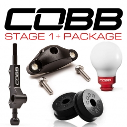 COBB Stage 1+ Drivetrain Package (White w/ Red Knob), 2002-2007 WRX