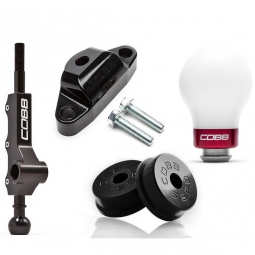 COBB Stage 1+ Drivetrain Package (Weighted Knob, White w/ Black & Red Collars), '08-'14 WRX