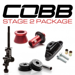 COBB Stage 2 Drivetrain Package (Stealth Black w/ Race Red), '04-'21 STi