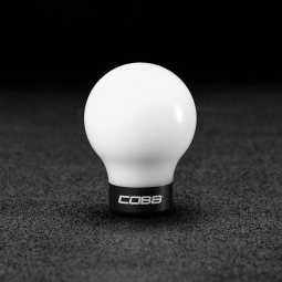 COBB Delrin Shift Knob (White w/ Black), 2008-2015 EVO X GSR (5MT)
