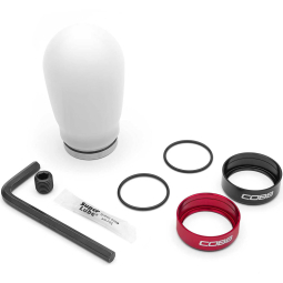 COBB Tall Weighted Shift Knob (White), 2013-2025 BRZ/FR-S/86/GR86