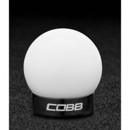 COBB Delrin Shift Knob (White w/ Black), 2015-2023 Mustang EcoBoost