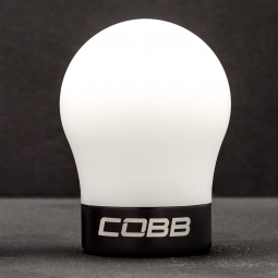 COBB Delrin Shift Knob (White w/ Black), 2009-2014 VW Golf GTI (Mk6)