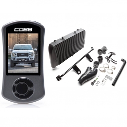COBB Stage 2 Power Package (Black Intercooler, No Intake), '18-'20 F-150 2.7L