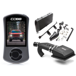 COBB Stage 2 Power Package Black FMIC (w/ HCT Intake), '21-'23 F-150 Raptor