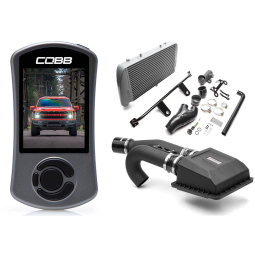 COBB Stage 2 Power Package Silver FMIC (w/ HCT Intake), '21-'23 F-150 Raptor