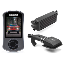 COBB Stage 2 Power Package (HCT Intake, Black Intercooler), '21-'23 F-150 Raptor