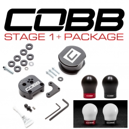 COBB Stage 1+ Drivetrain Package (w/ White/Red Shift Knob), '13-'18 Focus ST & '16-'18 Focus RS