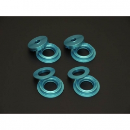 Cusco Rear Suspension Member Collar Support (Set/4, Billet Aluminum, Blue), '22-'26 BRZ & GR86