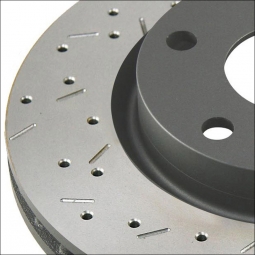 DBA 4000 XS Series Front Rotors (Drilled & Slotted, Pair), '09+ 370Z Sport