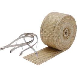 DEI Pipe Wrap Kit (2in x 25ft, Tan, w/ Ties)