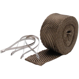 DEI Pipe Wrap Kit w/ Ties (Titanium, 2in x 25ft)