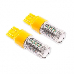 Diode Dynamics 7443 XP80 LED Turn Signal Bulbs (Amber, 510 Lumens, Pair), '15-'25 WRX & '15-'21 STi