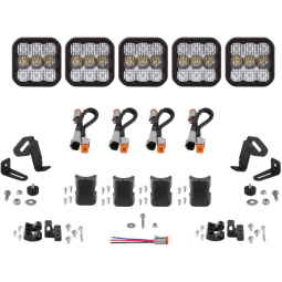 Diode Dynamics SS5 Sport Universal CrossLink 5-Pod Lightbar White Combo