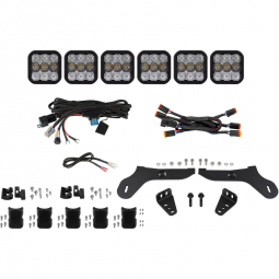 Diode Dynamics SS5 Pro CrossLink Grille LED Lightbar Kit (Combo, White), '17-'20 F-150 Raptor