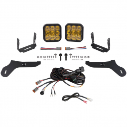 Diode Dynamics SS5 Sport Bumper LED Pod Light Kit (Combo, Yellow), '17-'20 F-150 Raptor