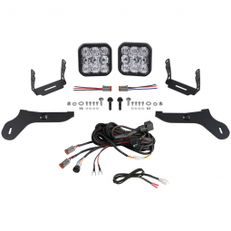 Diode Dynamics SS5 Pro Bumper LED Pod Light Kit (Combo, White), '17-'20 F-150 Raptor