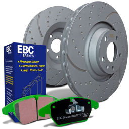 EBC Front Brake Kit w/ Greenstuff Pads & USR Rotors, 2022-2025 WRX