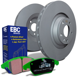 EBC Front Brake Kit w/ Greenstuff Pads & RK Rotors, 2022-2025 WRX