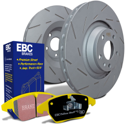 EBC Front Brake Kit w/ Yellowstuff Pads & USR Rotors, 2002-2005 WRX