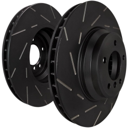 EBC USR Series Front Brake Rotors (Slotted, Pair/2), '13-'18 Focus ST
