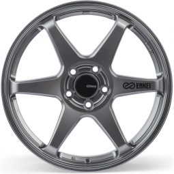 Enkei T6R Wheel (17x8", 45mm, 5x100, Each) Gloss Gunmetal